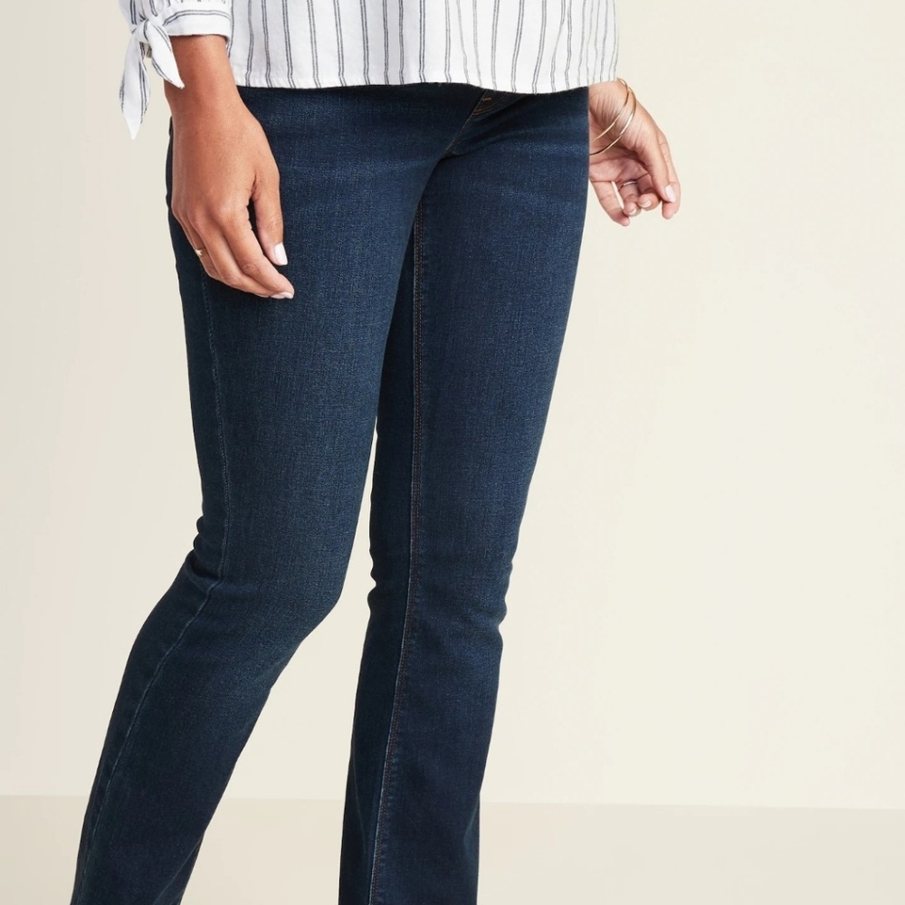 Old Navy Stretch low cut real waist Maternity Jeans size 4